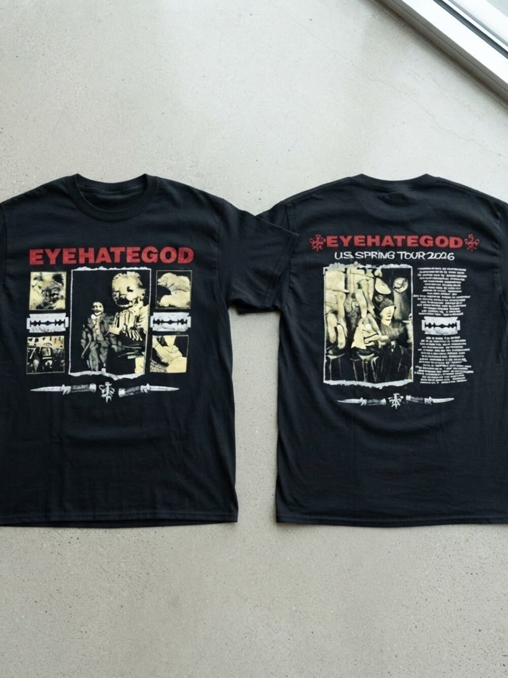 Eyehategod US Spring Tour 2026 Black T-Shirt S-4XL
